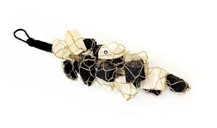 Selenite and Tourmaline Wall Hanging - Image 2